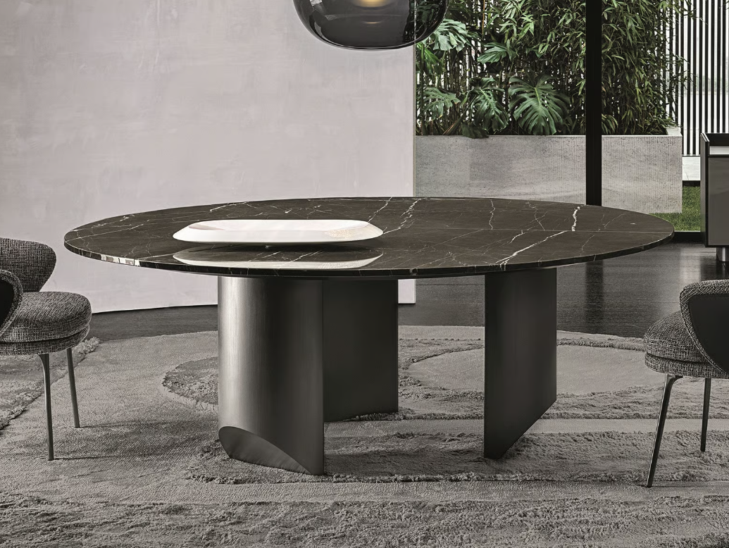  Round marble living room table